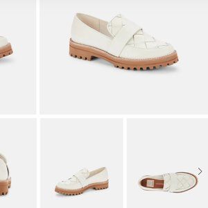 Never Worn - Dolce Vita Aburee Lug Sole Loafers, white, Size 8